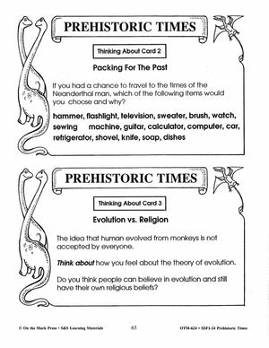 Prehistoric Times Grades 4-6