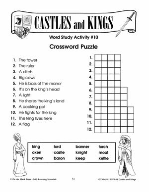 Castles and Kings Grades 4-6 Reading Level 3.0 to 4.0