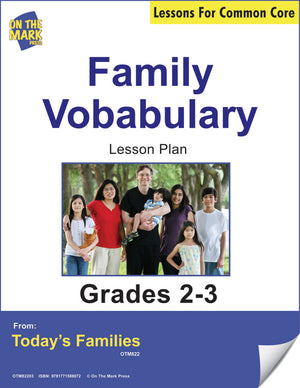 Family Vocabulary Gr. 2-3 - Aligned To Common Core