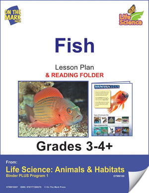 Fish Activities & Fast Fact Reading Folder Grades 3+