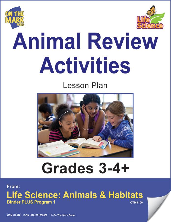 Animal Review Activities Grades 3+