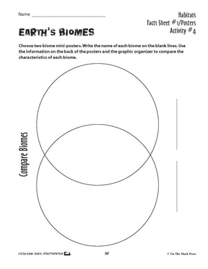 Earth's Biomes 10+ Mini-Posters & Activities Grades 3+