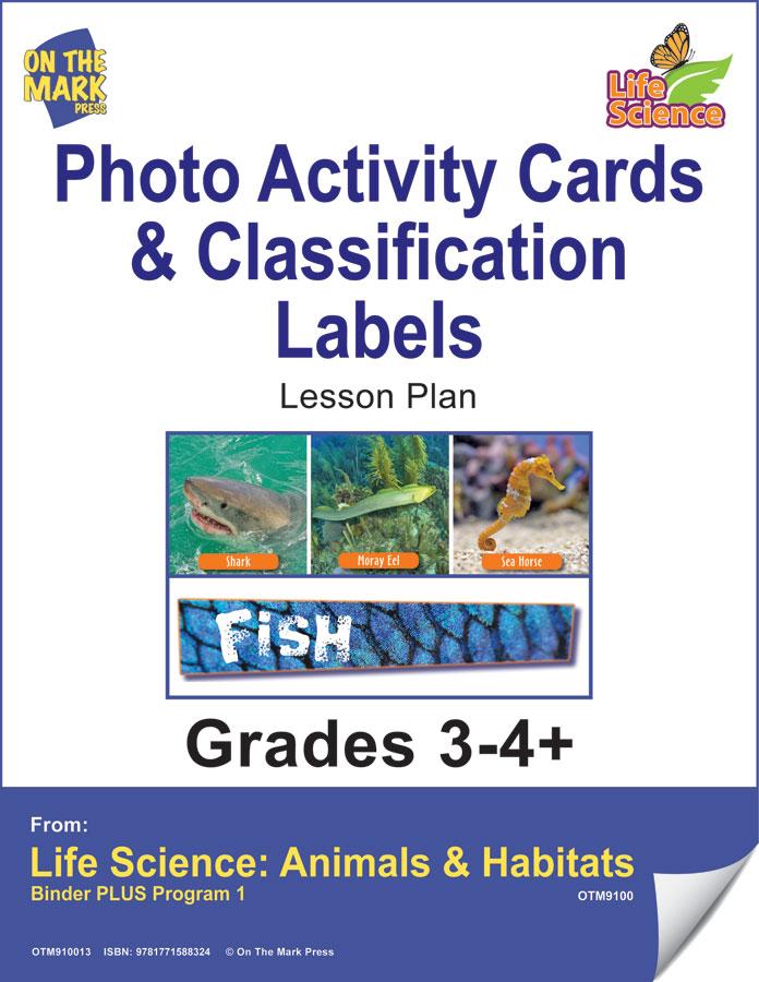 Animal Photo Activity Cards & Classification Labels Grades 3+
