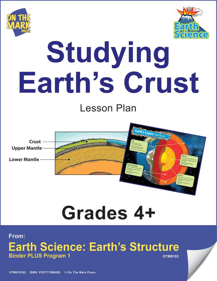 Studying Earth's Crust Worksheet & Poster Grades 4+
