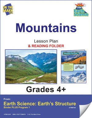 Mountains Activities & Fast Fact Reading Folder Grades 4+