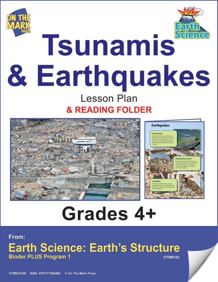Tsunamis & Earthquakes Activities & Fast Fact Reading Folder Grades 4+