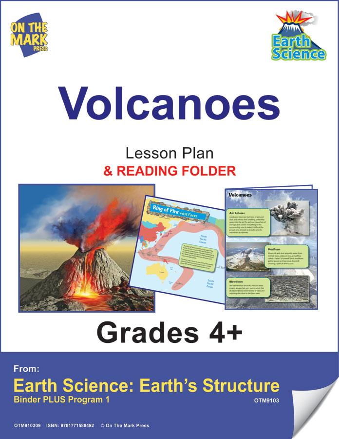 Volcanoes Activities & Fast Fact Reading Folder Grades 4+