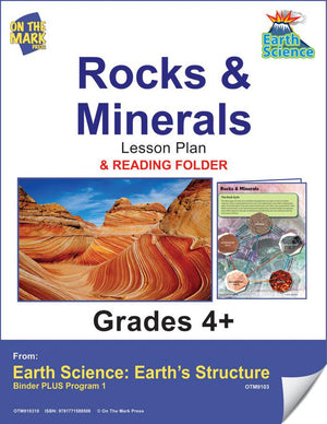 Rocks & Minerals Activities & Fast Fact Reading Folder Grades 4+