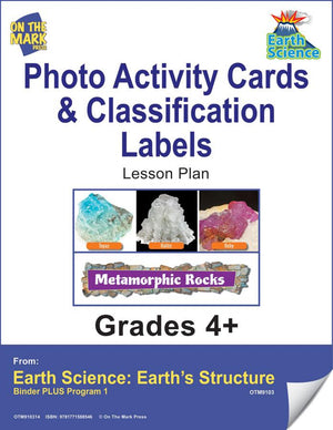 Earth Science 72 Photo Activity Cards & Classification Labels Grades 4+