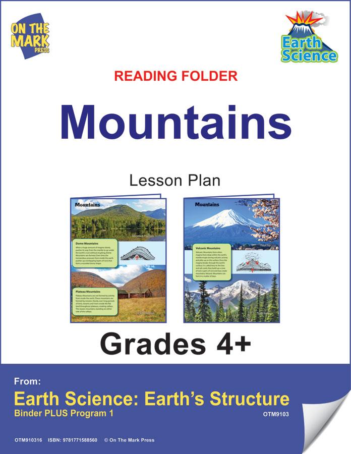 Mountains Fast Fact Reading Folder Grades 4+