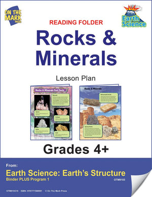 Rocks & Minerals Fast Fact Reading Folder Grades 4+