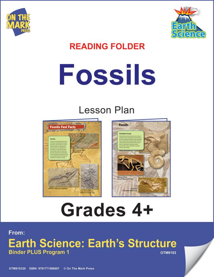 Fossils Fast Fact Reading Folder Grades 4+