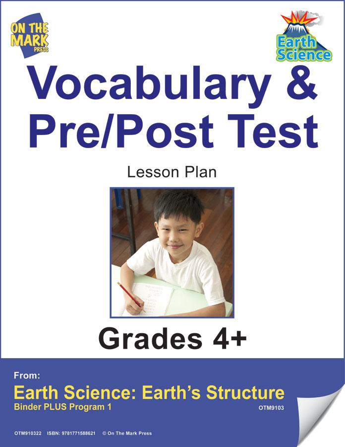 Earth Science Vocabulary & Pre/Post-Test Grades 4+