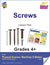 Screws Activity Pages & Mini Poster Grades 4+