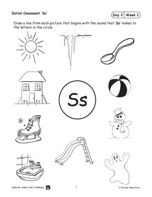 Canadian Daily Phonics Grades K-1 - Initial Consonants