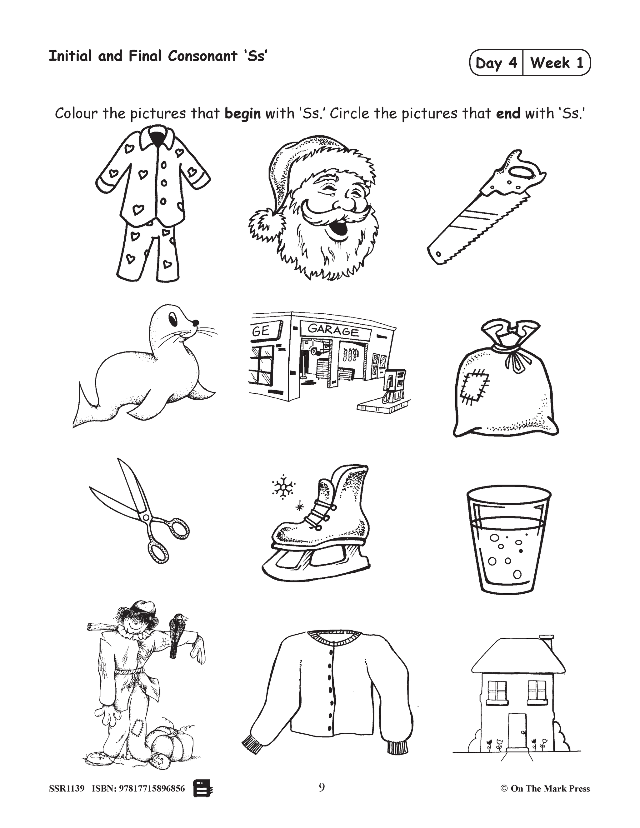 Canadian Daily Phonics Grades K-1 - Initial Consonants