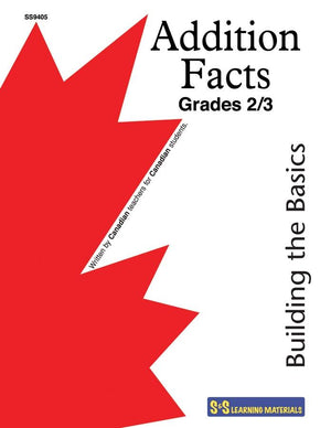 Addition Drill Facts Workbook Grades 2/3 #1