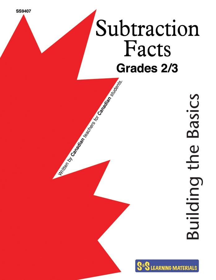 Subtraction Facts Workbook Grades 2/3