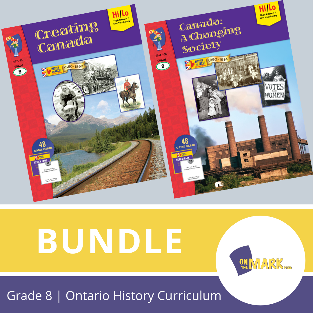 Ontario Grade 8 History Curriculum Savings Bundle!