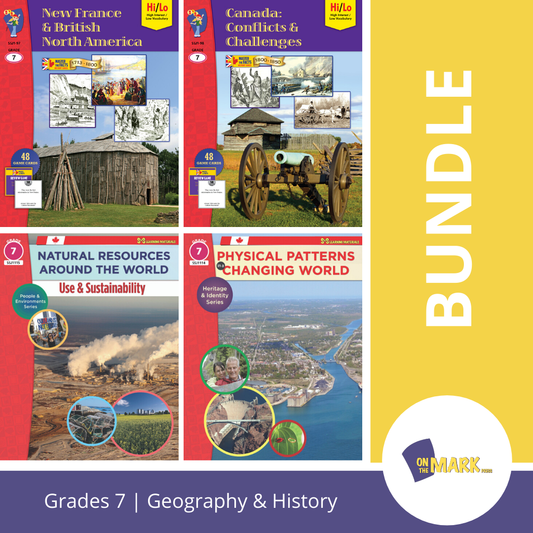 Ontario Grade 7 History & Geography 4 Book Curriculum Savings Bundle!