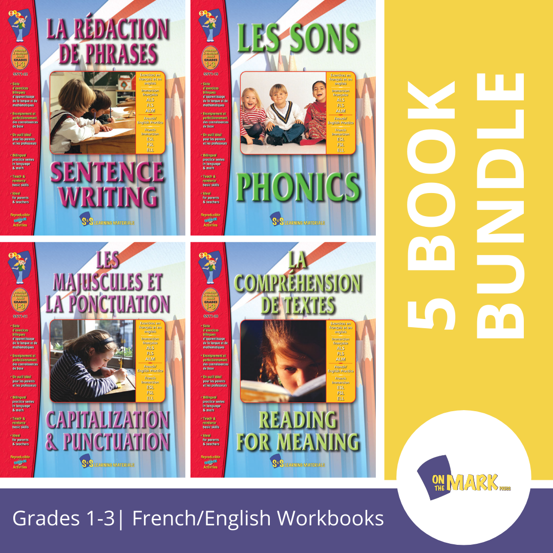 French/English Language Arts: 5 Book Bundle Grades 1-3