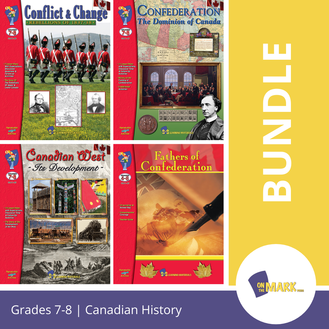 Canadian History Series: 4 Book Bundle Grades 7-8