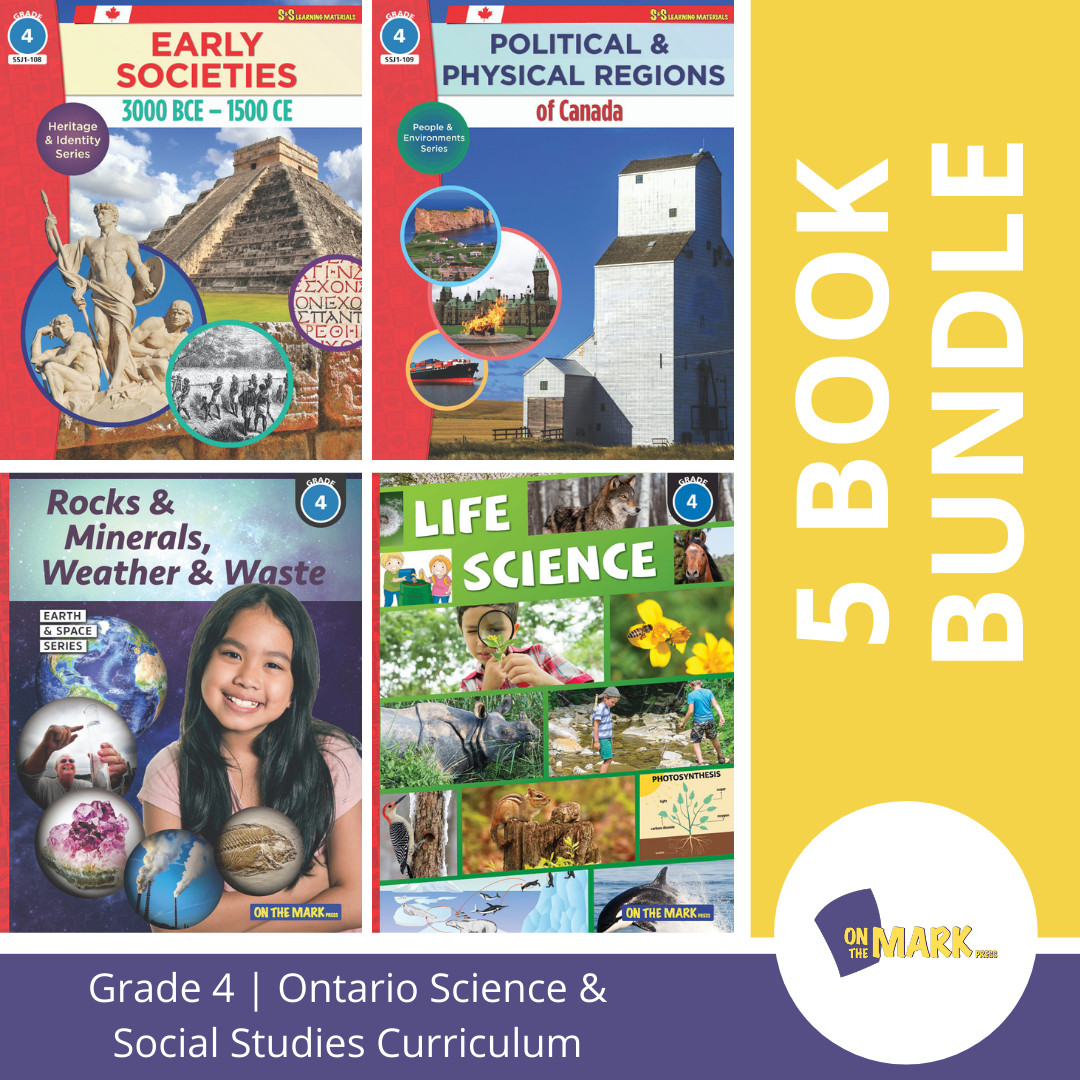 Ontario Grade 4 Science & Social Studies 5 Book Savings Bundle!
