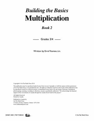Multiplication Facts Workbook Grades 3/4  #2