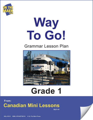Way to Go Grammar Lesson Gr. 1 E-Lesson Plan