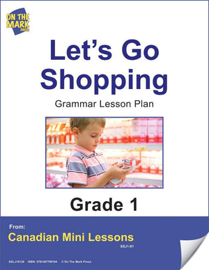 Let's Go Shopping Grammar Lesson Gr. 1 E-Lesson Plan
