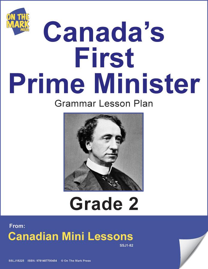 Canada's First Prime Minister Grammar Lesson Grade 2