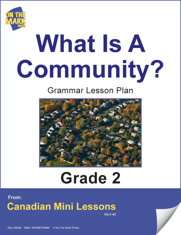 What is a Community? Grammar E-Lesson Plan Grade 2
