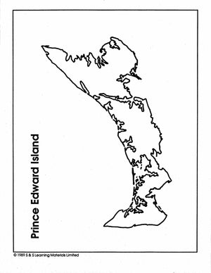 Maps & Symbols of Canada Black & White Picture Collection Grades K-8