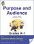 Purpose & Audience Gr. K-1 E-Lesson Plan