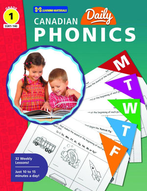 Canadian Daily Phonics Grade 1  | Consonants | Vowels | Blends