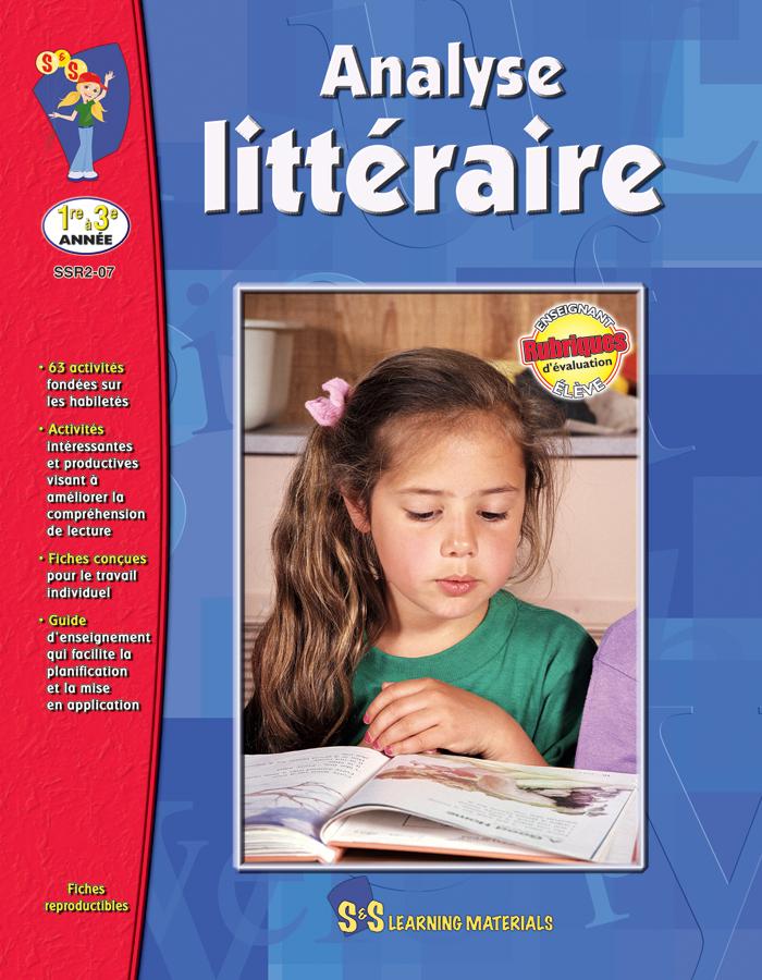 Analyse littéraire 1e à 3e année