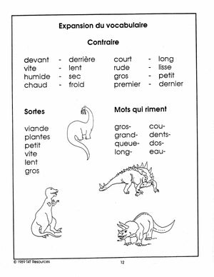 Les Dinosaures Unité thématique - Jardin d'enfants