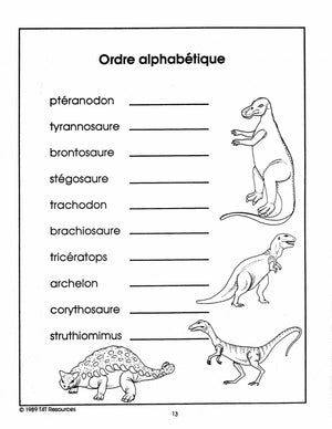 Les dinosaures 2e à 3e année : Unité thématique