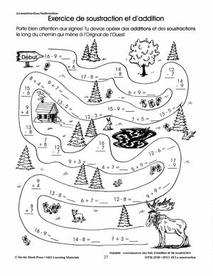 La soustraction/Subtraction: A French and English Workbook Grades 1-3/1e à 3e année