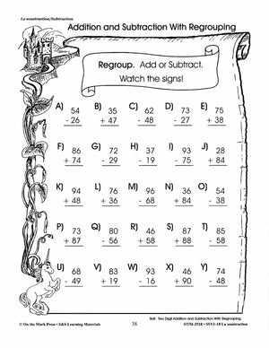 La soustraction/Subtraction: A French and English Workbook Grades 1-3/1e à 3e année