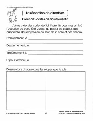 La rédaction de textes/Story Writing: A French and English Workbook 1e à 3e année