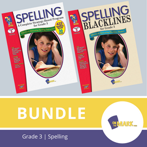 Spelling Grade 3 Program & Blacklines Bundle! * 36 Weeks of Content!