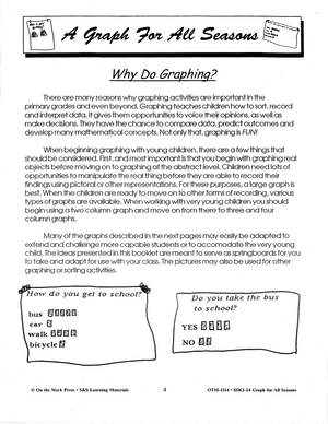 A Graph for all Seasons - Monthly Graphing Lessons Grades 1-3