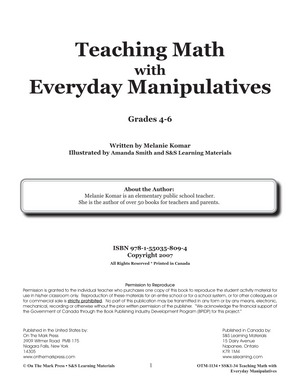 Teaching Math with Everyday Manipulatives Grades 4-6