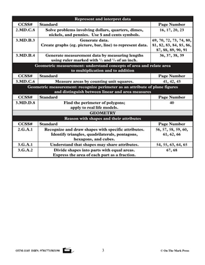 Mastering Third Grade Math - US Version- Aligned to Common Core
