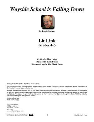Wayside School is Falling Down, Louis Sachar Lit Link/Novel Study Grades 4-6