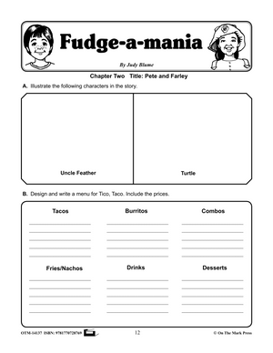 Fudge-A-Mania, by Judy Blume Lit Link Grades 4-6