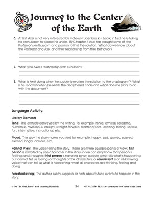 Journey to the Center of the Earth, by Jules Verne Lit Link/Novel Study Grades 7-8