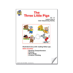 The Three Little Pigs & Color Sequencing Activity Gr. 1-3