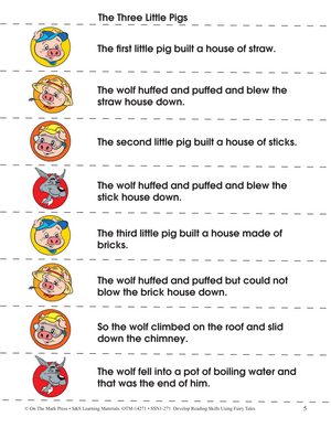 The Three Little Pigs & Color Sequencing Activity Gr. 1-3